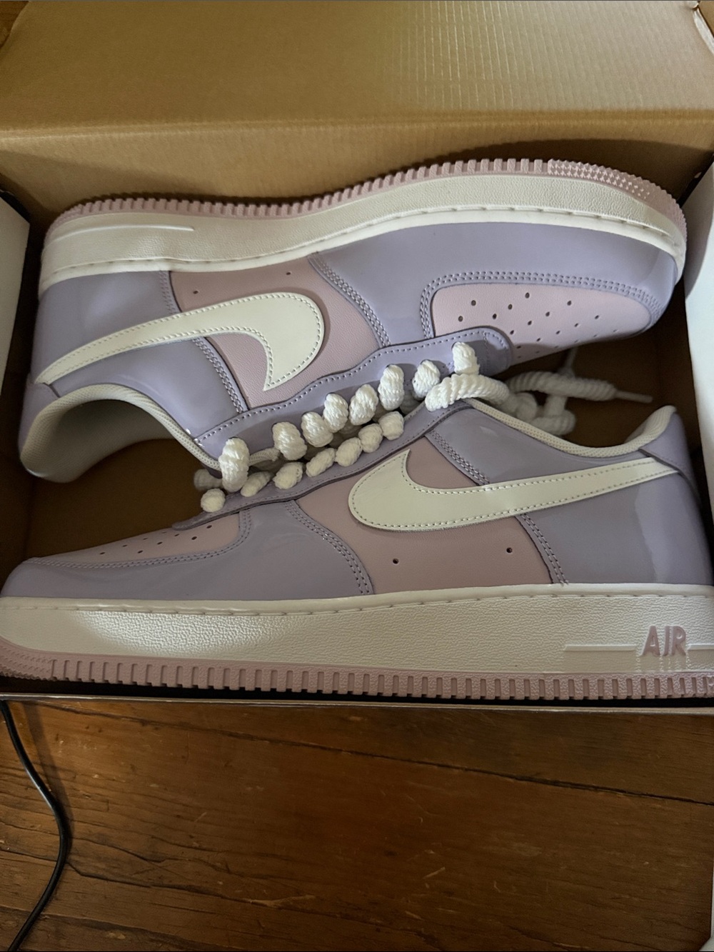 Nike Air Force 1 Low — Lavender & White Patent